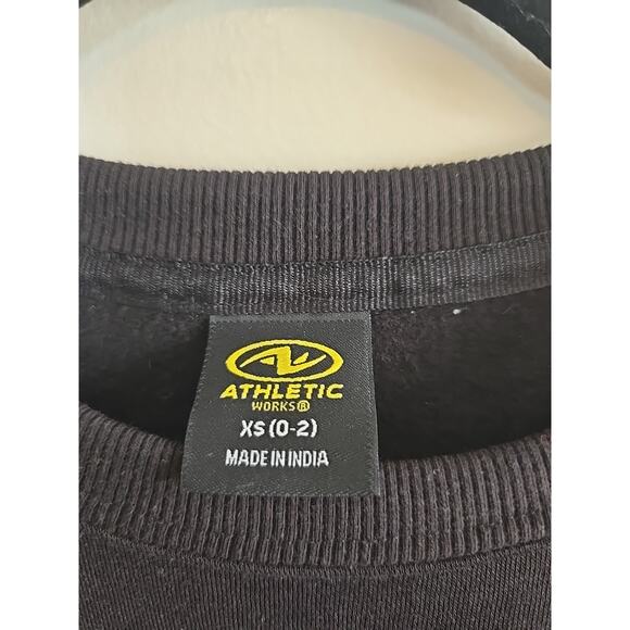 Two Athletic Works XS Crew neck Sweatshirts Black And Grey - Picture 9 of 9